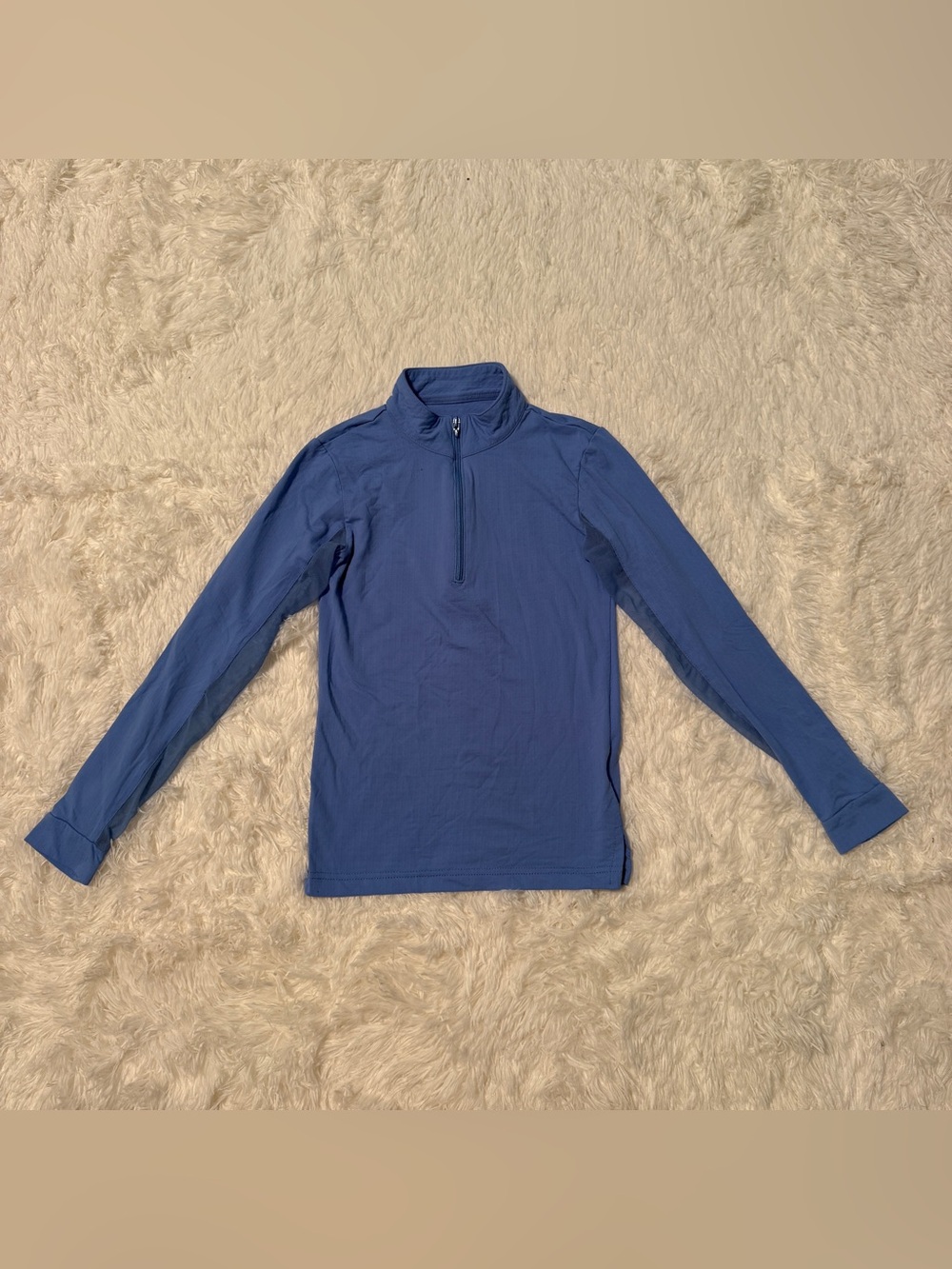 Child’s 4-6T Blue EIS Long Sleeve Horseback Riding Sunshirt. Good Condition.